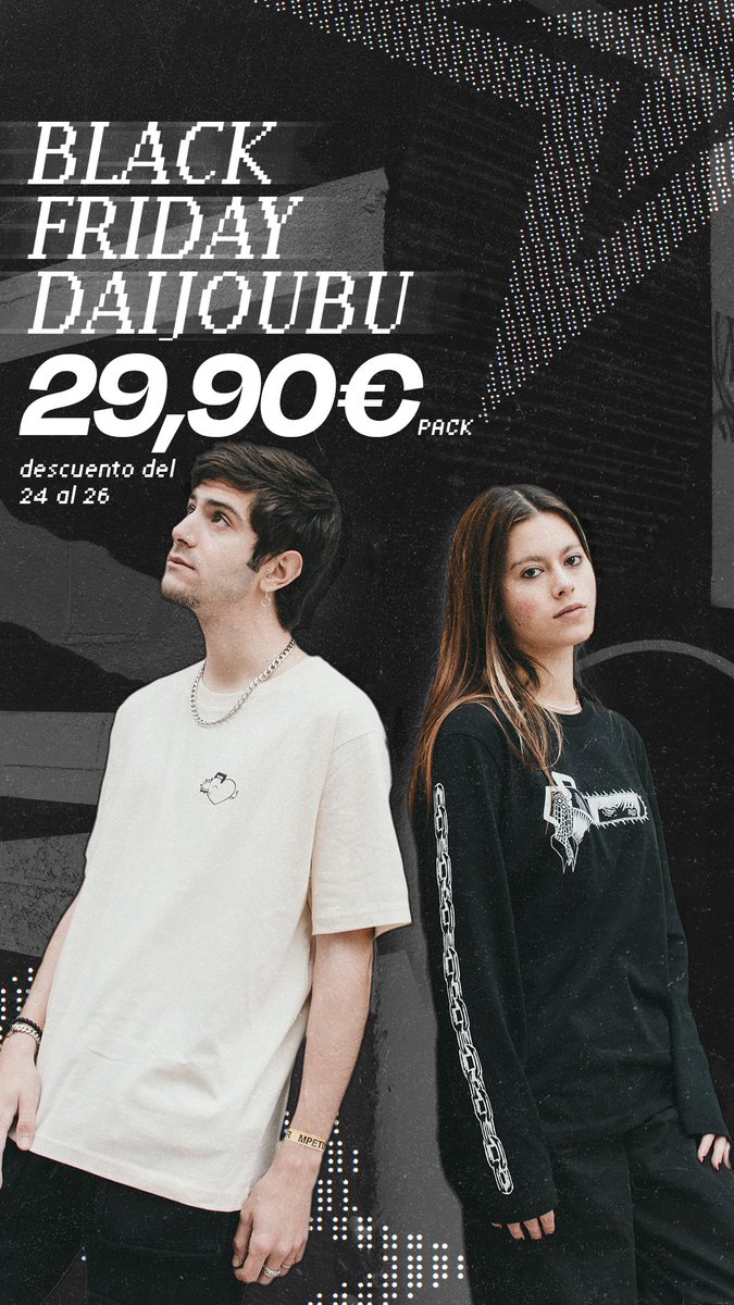 DaijoubuStore's tweet photo. 🗞️ BLACK FRIDAY EN DAIJOUBU 🗞️
60% de descuento del 24 al 26 https://t.co/26X0cKrkxM