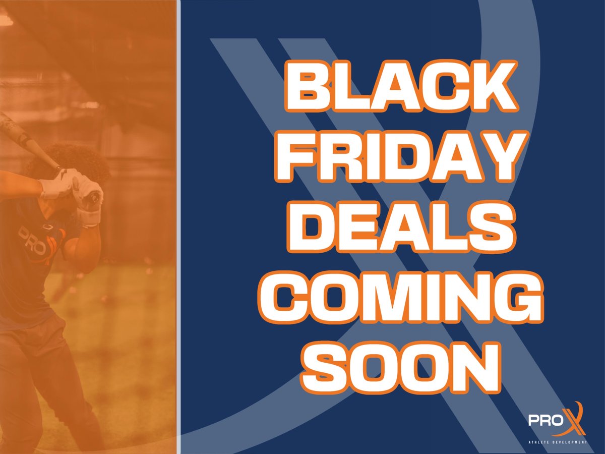 Stay tuned for upcoming HOMERUN-HITTING deals dropping this Black Friday ⚾️👀 #ProX #BlackFriday #Deals