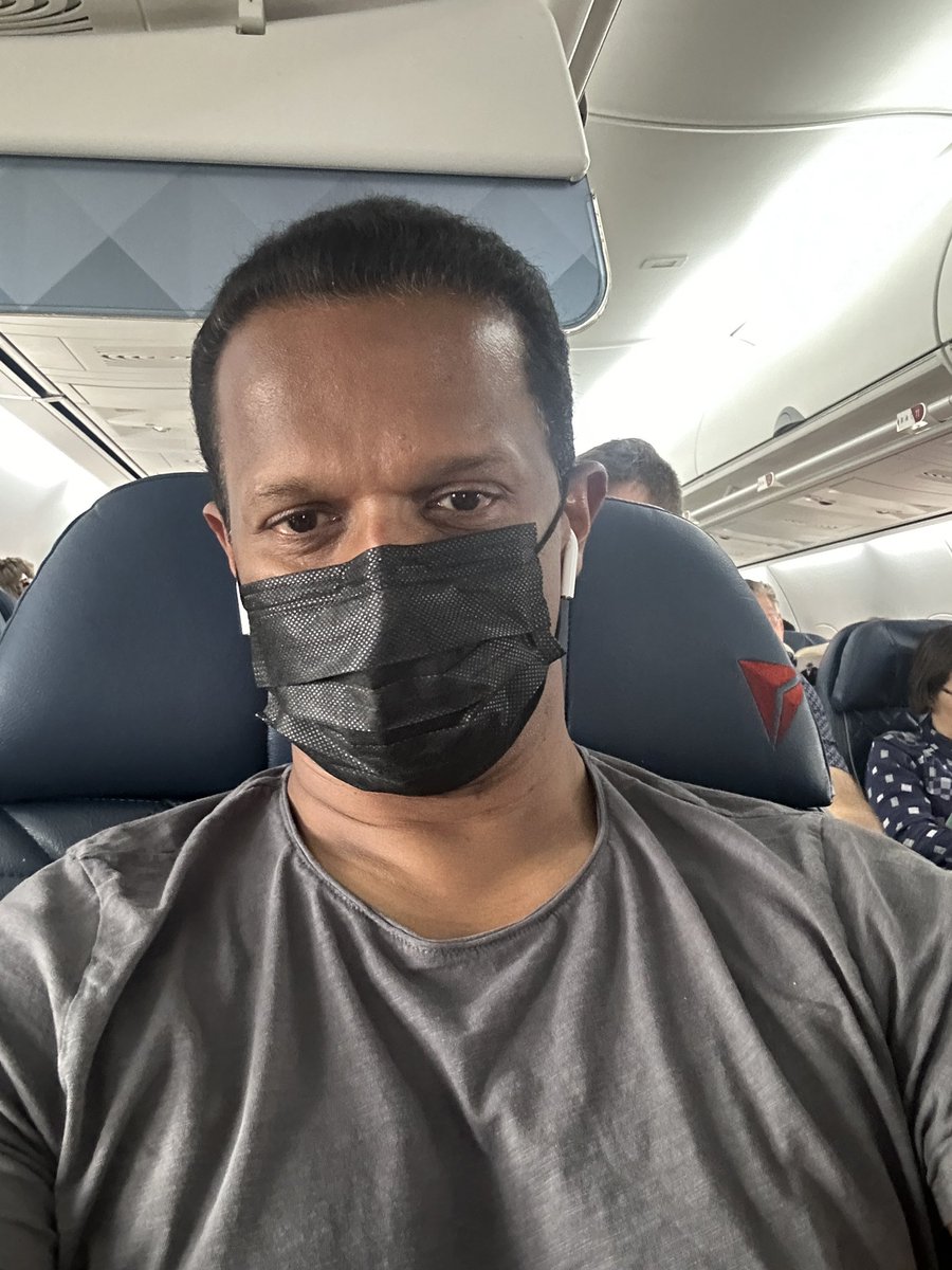 The person next to me is coughing up a storm & maskless. Please, if you are sick & especially while traveling during this winter holiday season, wear a mask! #respect.