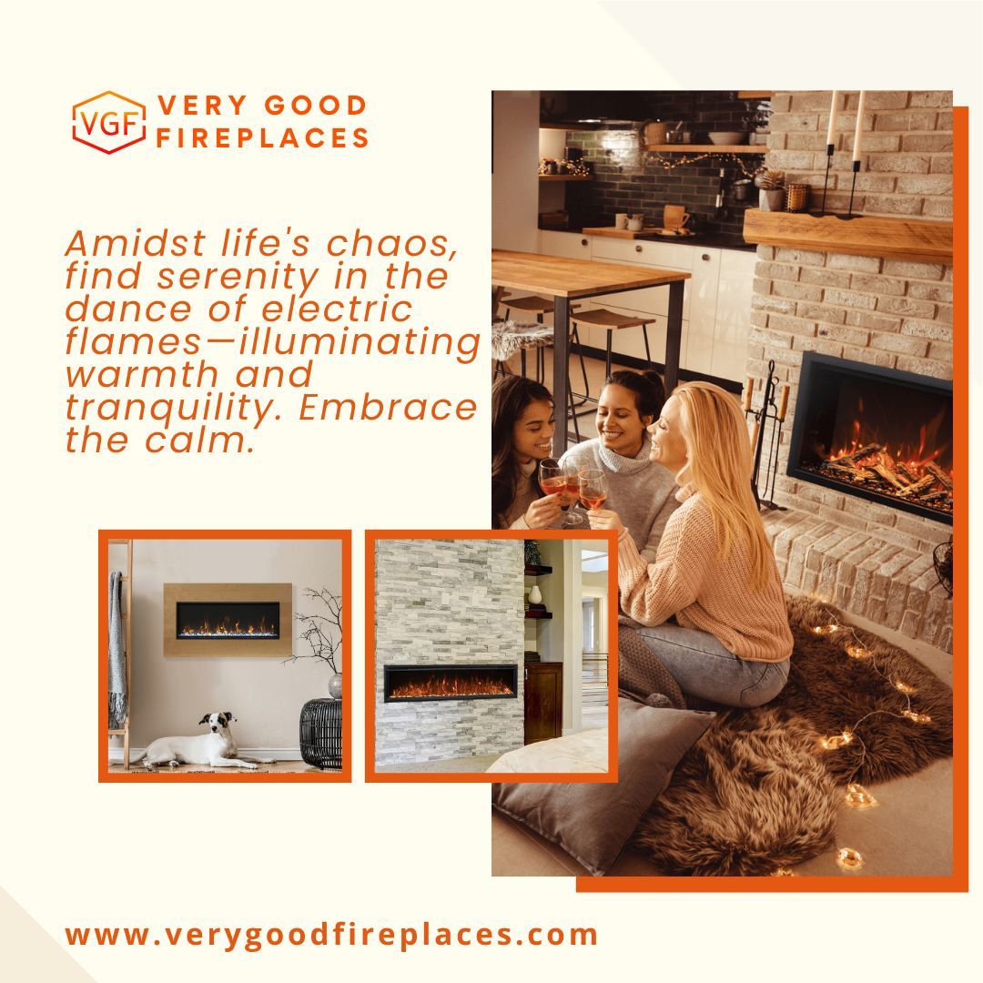 VGFireplaces's tweet image. 🔥✨ Life gets busy, but in the gentle dance of electric flames, find a moment of peace. Let their warmth soothe your day and bring you calm. Embrace the serenity. 🌟💫 

#ElectricCalm #SerenityFlames #PeacefulVibes #ElectricFireplace #Fireplace