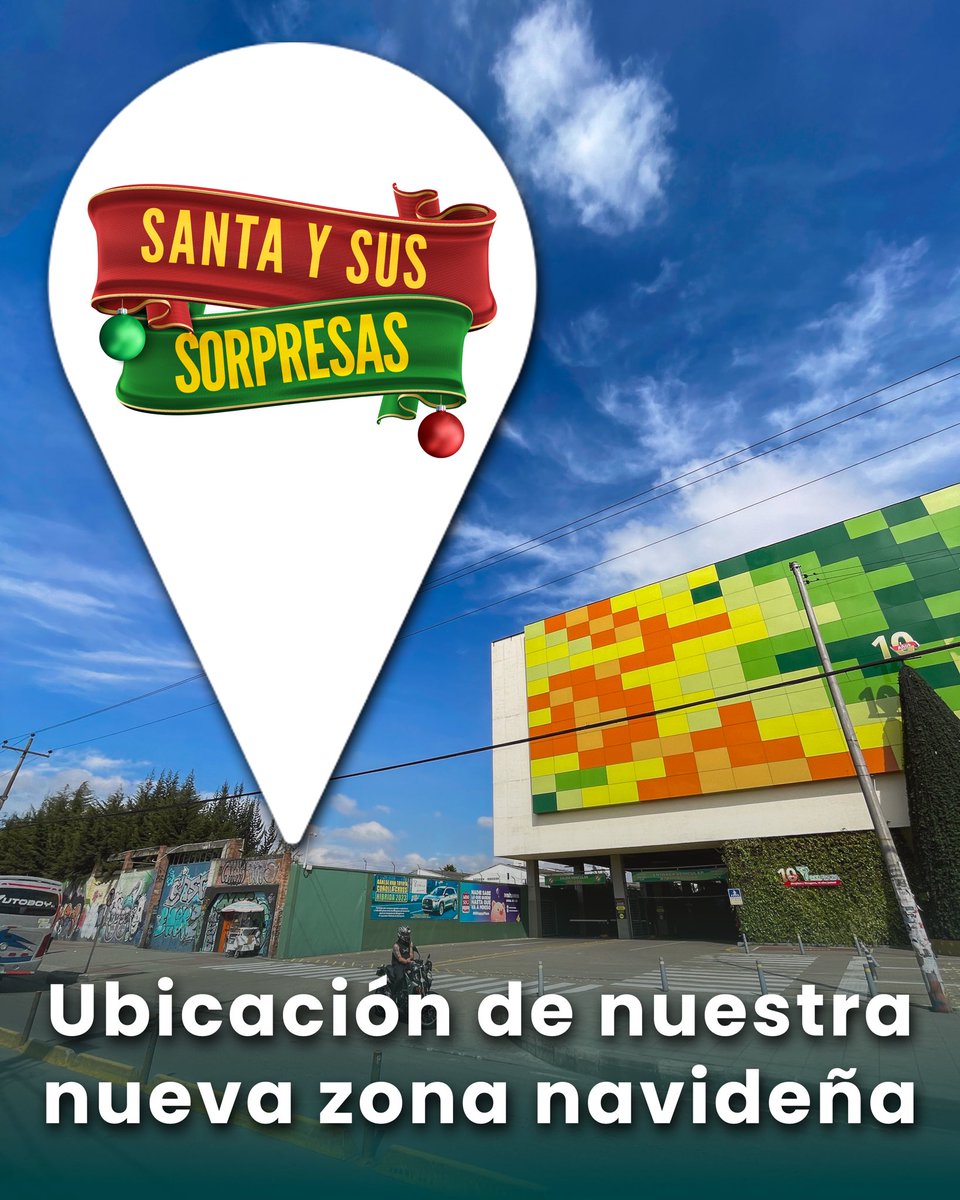 EcoplazaCC's tweet photo. Nuestra nueva zona navideña: Santa y sus Sorpresas está ubicada en la ampliación de Ecoplaza y su entrada la encuentras dentro del centro comercial por el pasillo del primer piso. 
Abrimos todos los días de 6 p.m. a 10 p.m. 🎅 https://t.co/Gro0U79oIN