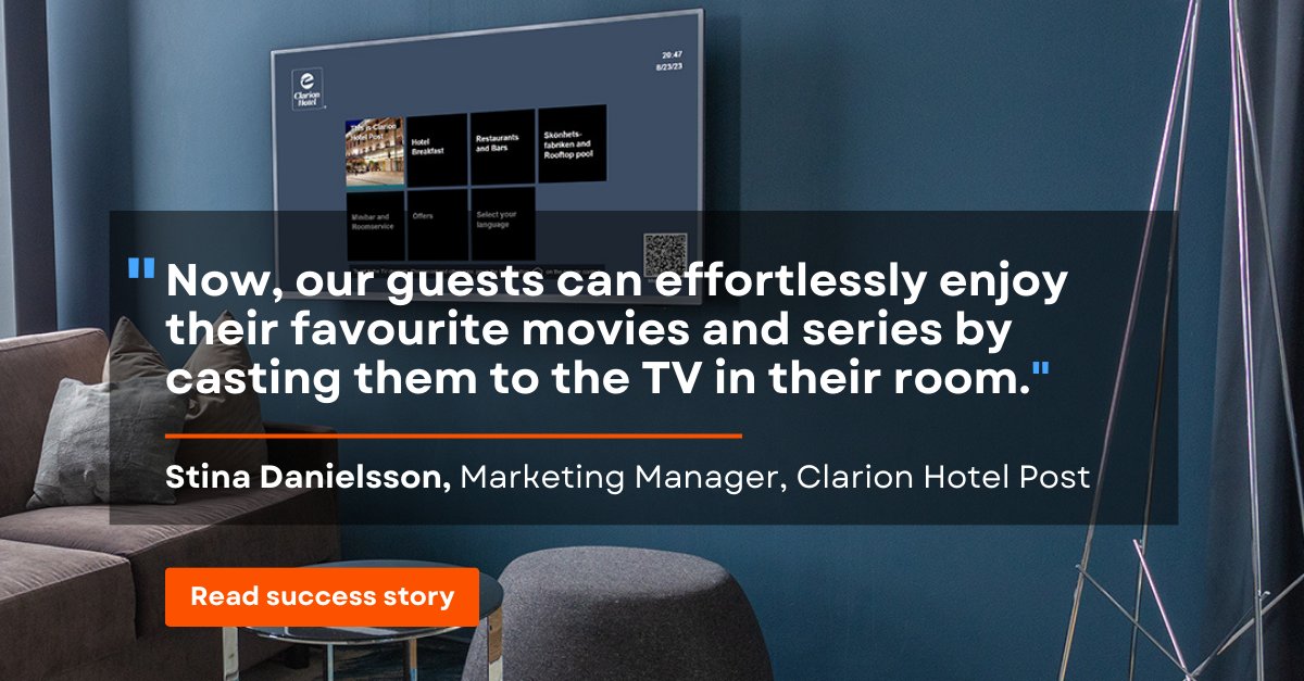 Clarion Hotel Post fine-tunes their guest experience with PPDS and Speeron. 566 Philips 50-inch MediaSuite Professional Displays were chosen... read more here: ppds.com/insights/clari…  
#hospitality #hotelTV #PhilipsProfessionalDisplays
