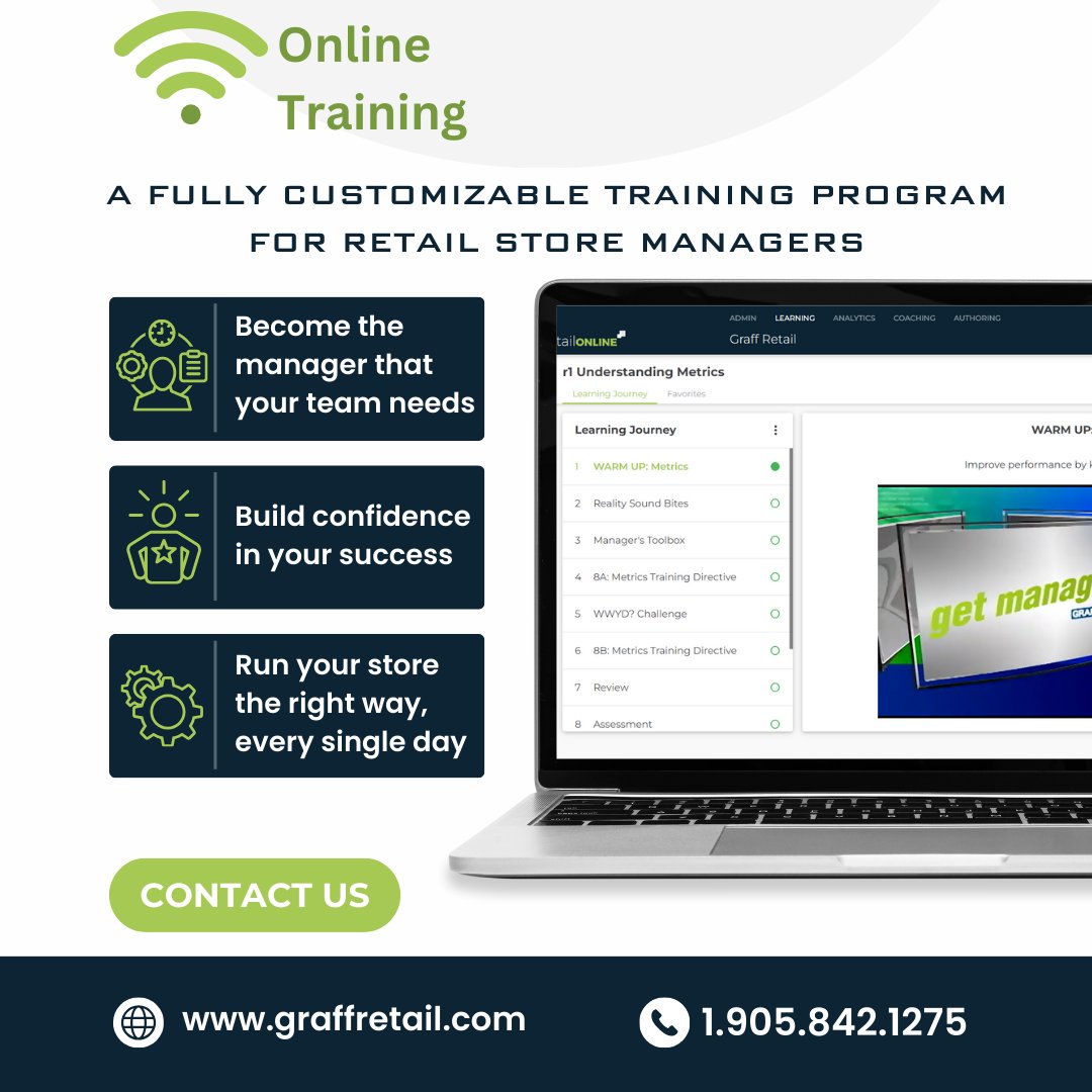 graffretail's tweet image. Transform your Store Managers into success-driven leaders with Get Managing! 🌟 Boost competency by 25%, engage with fun, effective videos, and drive results. 
Book your free demo today!  
graffretail.com/online-retail-…

#GetManaging #RetailLeadership #RetailTraining #OnlineTraining
