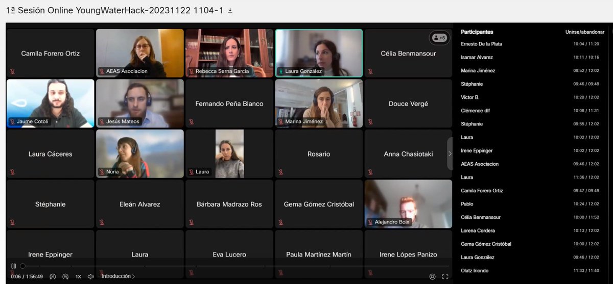 YWP_Spain's tweet photo. Además, @resergar ha explicado en qué consiste el Hackathon y @zl_nuria, Responsable del Área de Eventos de YWP, ha ofrecido una formación sobre cómo elaborar un proyecto.
¡La próxima semana tendrá lugar la segunda sesión!
#YWP #Hackaton #YoungWaterHack #jóvenes #agua https://t.co/b1G0iK8DSI