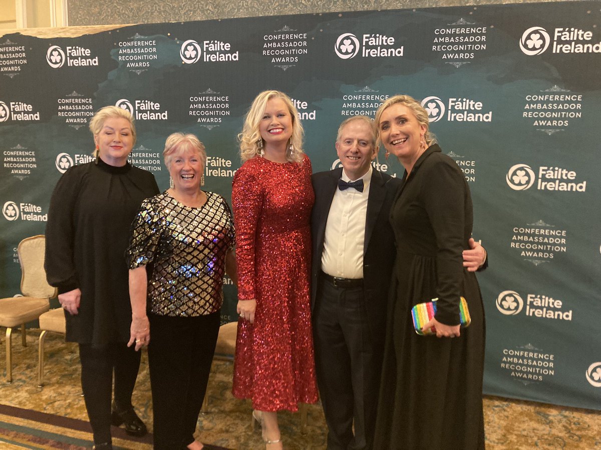 itsafayes's tweet photo. Thrilled to be celebrating the many wonderful Irish Conferences with Failte Ireland tonight, and representing @IABSinharmony with the wonderful Liz Nolan! #FICARA https://t.co/IFZlTernfr