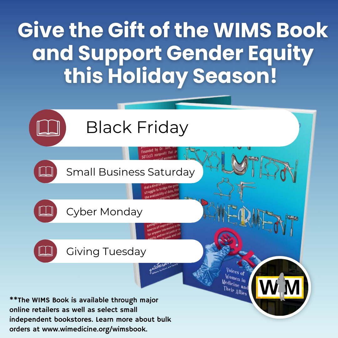 WimedicineOrg's tweet photo. Is the #WIMSbook on your holiday shopping lists YET!? Get started on this #BlackFriday!

Available from multiple in-store and online book sellers

Visit https://t.co/RoVTulgIi1 for more information including info about bulk orders! https://t.co/tr7SpFtJfP