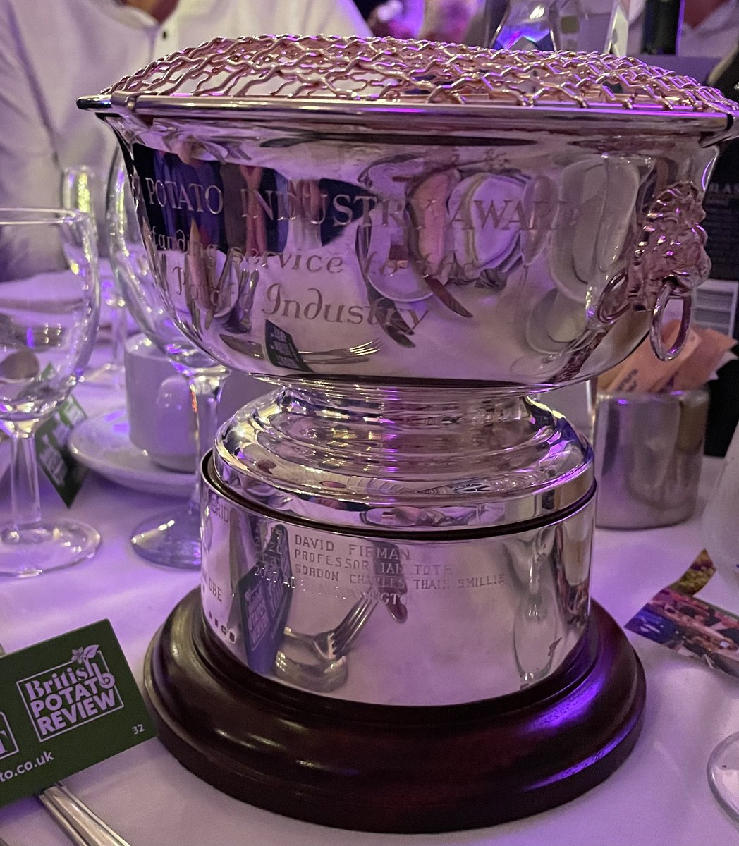 Potato Storage Insight (Adrian Cunnington) (@accunnington) on Twitter photo Totally humbled and chuffed to have been awarded the British Potato Industry Award at tonight’s Potato Awards at <a href="/BP2023Harrogate/">BP2023 Pot Ind Event</a>. I am grateful to everyone for your support over almost 40 years working on storage especially my former team and colleagues at Sutton Bridge. Totally humbled and chuffed to have been awarded the British Potato Industry Award at tonight’s Potato Awards at <a href="/BP2023Harrogate/">BP2023 Pot Ind Event</a>. I am grateful to everyone for your support over almost 40 years working on storage especially my former team and colleagues at Sutton Bridge.