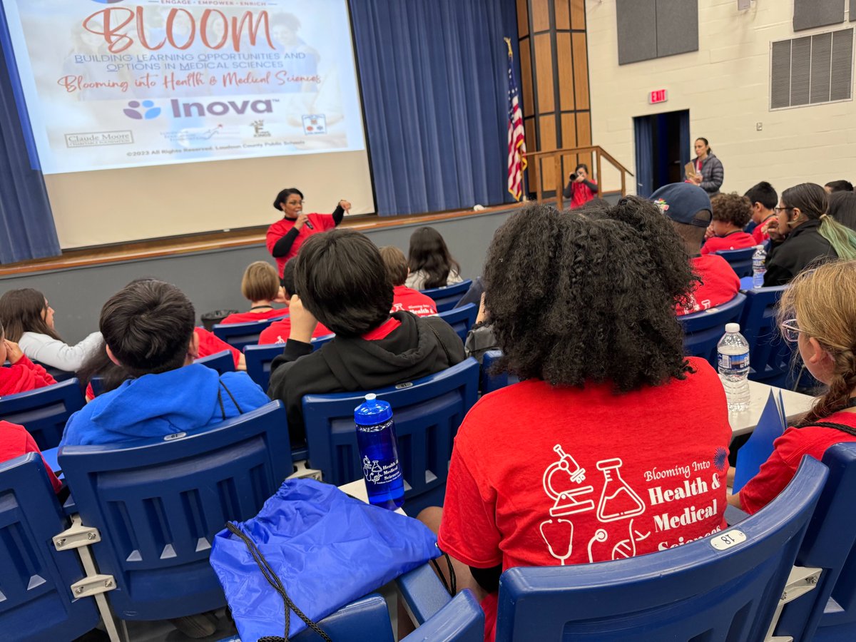 Reps from <a href="/LoudounFire/">Loudoun Fire Rescue</a>, <a href="/FutureKingsSTEM/">FutureKingsSTEM</a>, Inova Loudoun volunteered at the event, held Monday at <a href="/SRMS_Official/">Seneca Ridge Middle</a> &amp; <a href="/JLSMS_Official/">JL Simpson MS</a>.

"It doesn't matter who you are...you have an opportunity to work in health care and help save lives." David Reich, Inova Heart &amp; Vascular Institute