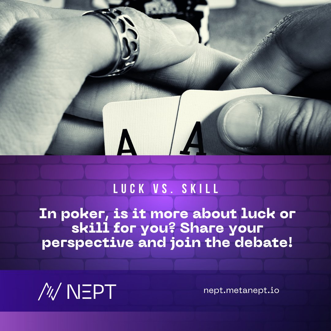 Luck 🍀 or Skill 🧠? Let's settle the age-old poker debate! 🃏 Is it all about the cards falling in your favor, or does your skill at the table make the difference? Share your thoughts below and let's get this discussion going! 💬♠️♥️♣️♦️ #PokerDebate #LuckVsSkill #PokerFace