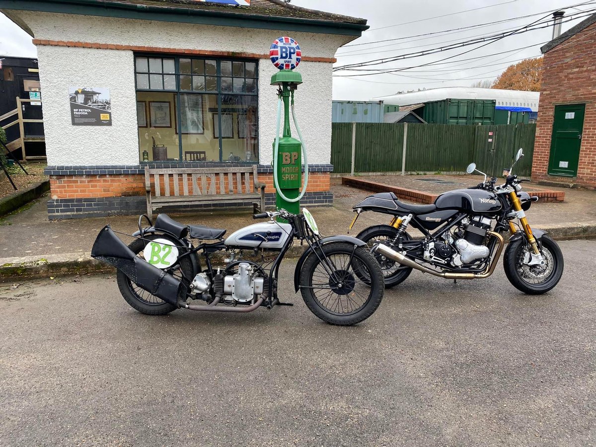 Today has been a gooood day…. Thanks to P&amp;H Motorcycles Ltd for the use of the <a href="/Norton/">Norton</a> Motorcycles Commando 961SP and thanks to Mark Fielder and all at @brooklandsmuseum for their hospitality today! 
More to come in MotoGusto