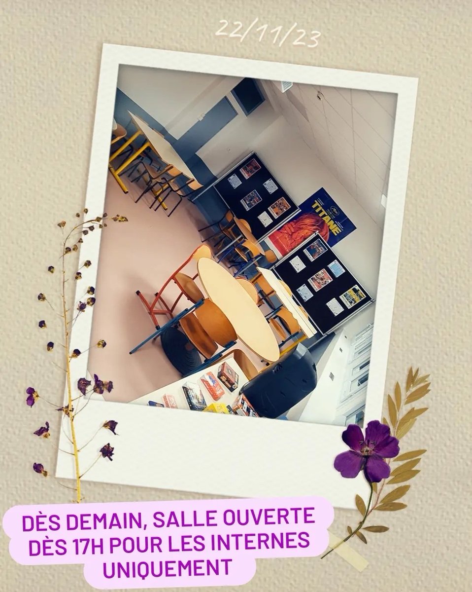 IEDigoin's tweet photo. Ça commence demain! Votre espace de vie ouvert dès 17h 🤗👌
Internes uniquement 😀 Besoin d'aménagement on est d'accord mais on progresse. #internatexcellence #IEX @AcademieDijon #academiedijon #digoin #lycée #citescolaire #bienetre #bienvivre #lieudevie #internat https://t.co/3jl3OQ5Rme
