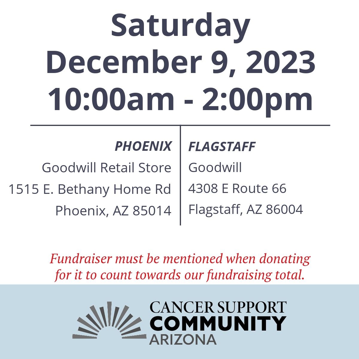 Cancer Support Community Arizona (CSCAZ) tweet media