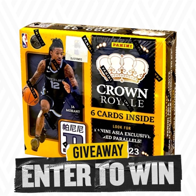 SCCTradingCards's tweet photo. 🚨 GIVEAWAY 🚨

Win a 2022-23 Panini Crown Royale Basketball Asia Tmall Box! To enter:

1) RETWEET &amp; LIKE

2) Click here, fill out your information, and get additional entries 👉 https://t.co/2EADmHfax8

One winner chosen 11/28!

#CyberMonday #Giveaway #WhoDoYouCollect