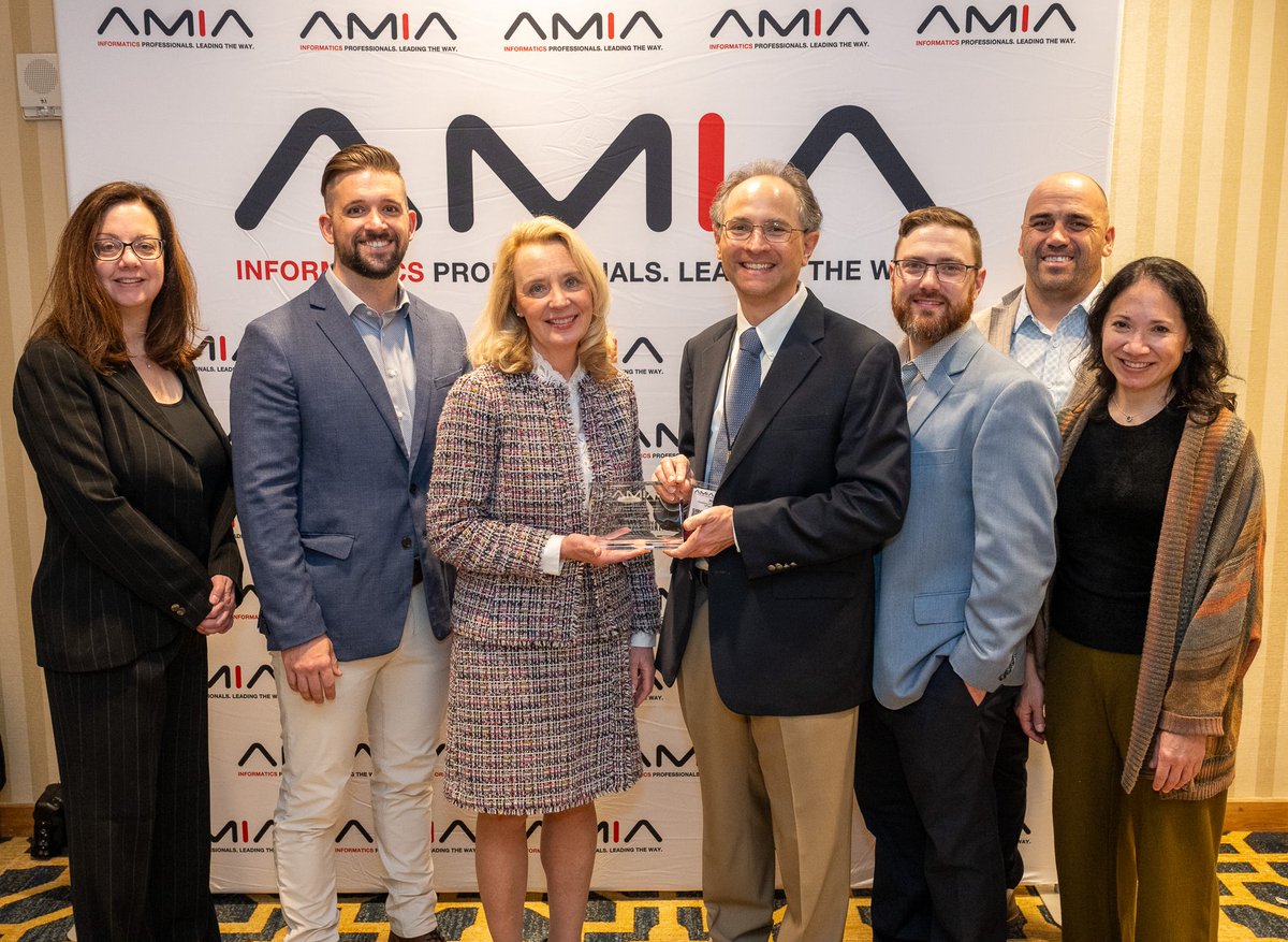 HowardStrasberg's tweet photo. I was honored to join my @wkhealth colleagues in accepting the Silver Corporate Partner award from @AMIAinformatics at #AMIA2023. https://t.co/pLdYTo3gfG