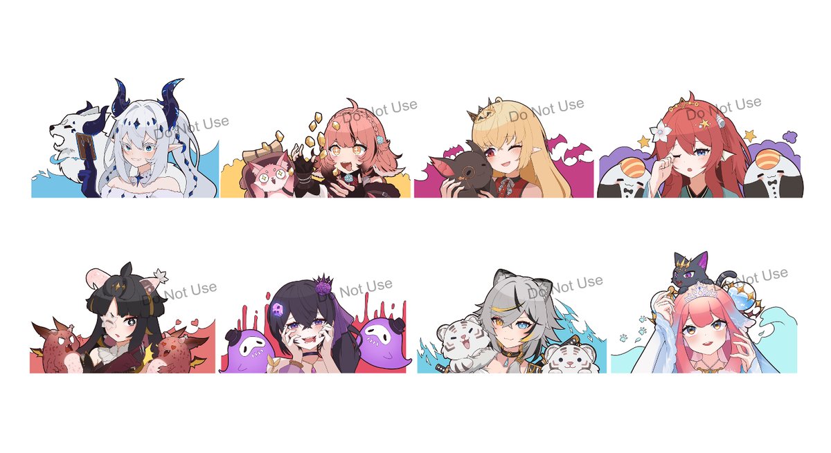 nya_yuika's tweet photo. I drew the illustrations for VReverie's talents merchandise - keychain and T-shirt. Please support them at #AFASG23 during this weekend ! https://t.co/6jkbdG6QAF