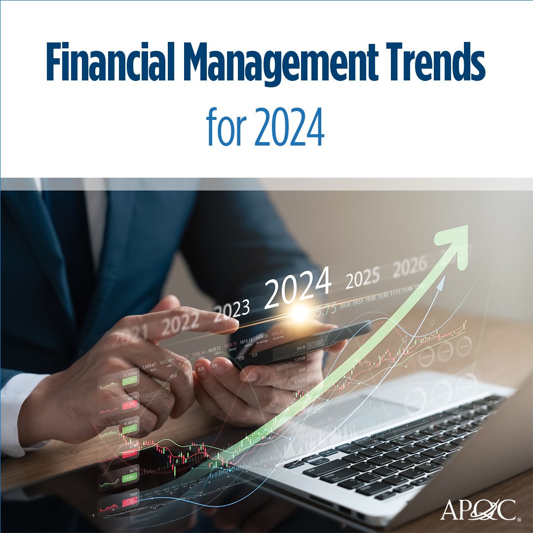 APQC's tweet image. New on the #APQCblog! Kelley Pruetz&apos;s #financialmanagement predictions for 2024 💭💰 Read the full blog here: apqc.org/blog/financial…