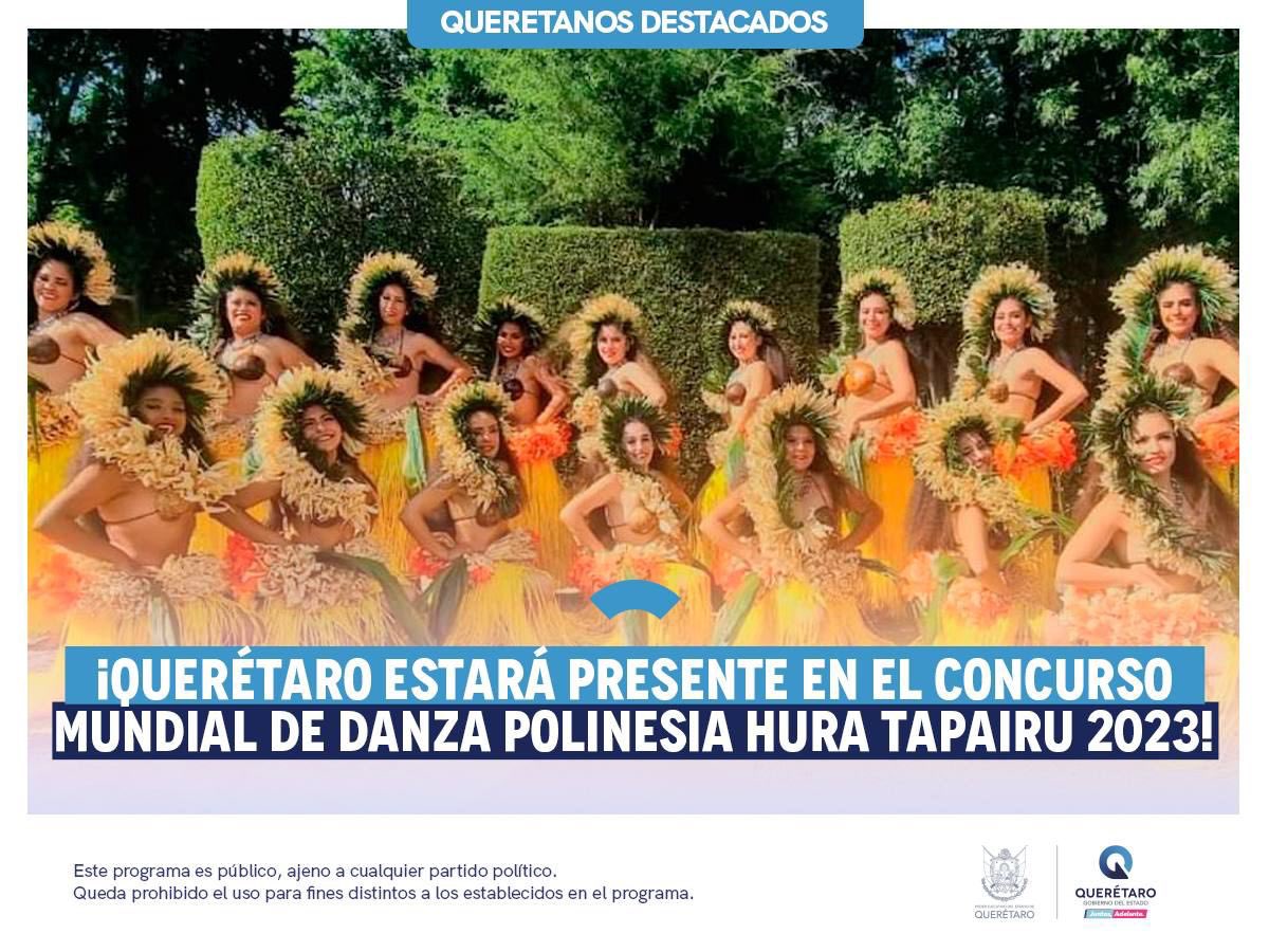 makugo's tweet photo. Felicitamos a nuestro equipo que brillará en el Mundial de Danza Polinesia Hura Tapairu 2023. Del 22 de noviembre al 1 de diciembre, representarán a Querétaro con pasión y excelencia en el Grand Théâtre de Tahití. ¡Vamos con todo! 🌺✨ https://t.co/bls1ozUHMe