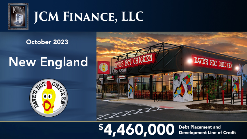 joyalcapmgt's tweet photo. JCM Finance, LLC
is pleased to announce our lead participation in obtaining financing for a client in New England
READ MORE:
https://t.co/1boRdpUP6I
https://t.co/jPJhoPYC8G
#JCM #Joyal #GaryJoyal #DavesHotChicken #finance #FranchiseOpportunity #NewEngland https://t.co/4PXnKroWiR