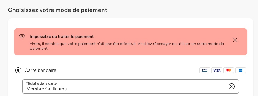 Bonsoir <a href="/backmarket/">Back Market</a> , je voudrais profiter de votre site mais celui ne veut pas de moi😟 Paiement refusé avec 2 CB dimanche soir, idem lundi matin à plusieurs reprises. Le support me balade après 3 AR et maintenant le téléphone a augmenté de 60 € 😱 1ère xp très décevante 😭