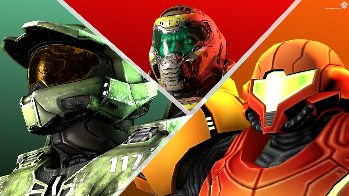 Sanshiro3D's tweet photo. Even the most fearsome aliens and demons fall before them.
#Metroid 
#Doom 
#Halo
#SFM https://t.co/iczXI9WgJy
