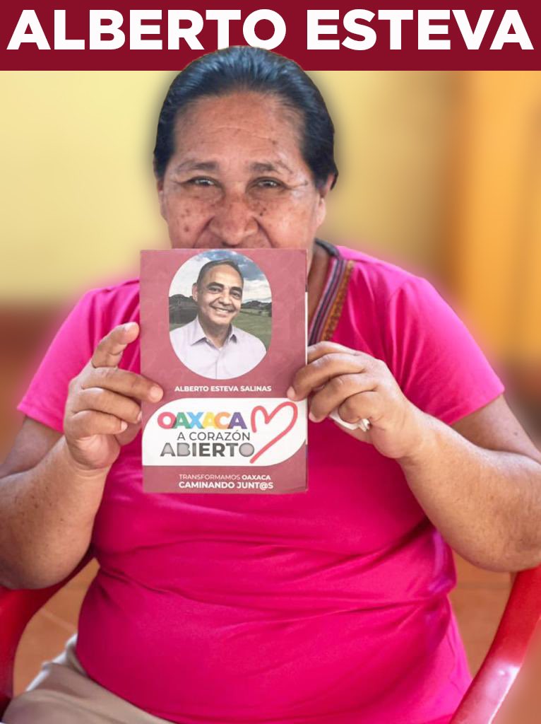 En la sonrisa de los oaxaqueños, encontramos la esperanza. 

Con <a href="/AlbertoEsteva/">Alberto Esteva +🤚</a> en el #senado, #Oaxaca se fortalece. 💪🏼 

¡Suma tu voz a la transformación! 🔈💬

#EsteVaPorOaxaca #Senado