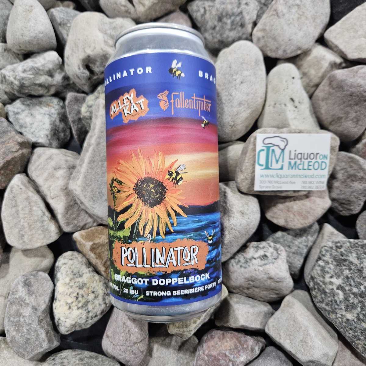 Pollinator Braggot Doppelbock from @alley_kat_beer and @FTMeadery is a robust and full-bodied lager.  The honey and caramel undertones are delicately balanced with fruity notes.  

#alleykatbeer #fallentimbermead #sprucegrove #stonyplain #liquoronmcleod