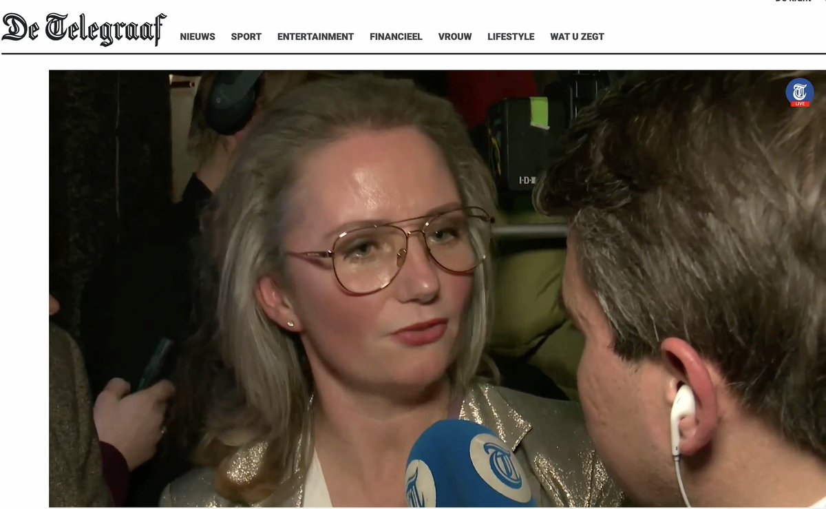 Daar staat onze nieuwe minister van zorg. <a href="/FleurAgemaPVV/">Fleur Agema</a> loopt er al 17 jaar warm voor zegt ze net bij de T.