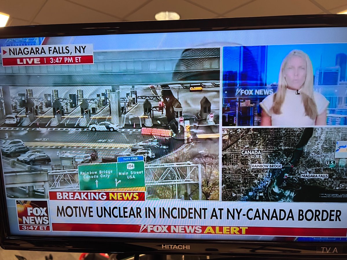 Alex_Panetta's tweet photo. Chyron adjustment on Fox News! For most of the afternoon the headline has been, “Terrorism,” and “Explosives” and people were talking about the northern border threat and immigration. 

Now: “Motive unclear” in “incident” https://t.co/bmwpOSnNcn