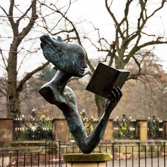 Disgusted that the sculpture by Daniela Balmaverde has been stolen from outside Ormeau Road Library. This artwork is a wonderful feature of the area and is cherished by the local community. It's beyond belief that anyone would do this. I hope it's recovered and returned soon.