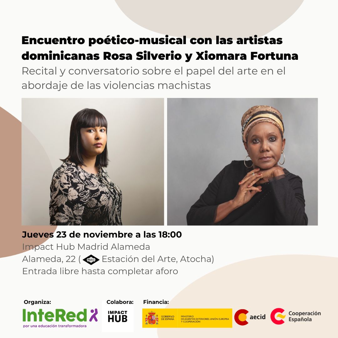 👉👉Agendaros para mañana jueves este recital poético musical con dos grandes artistas dominicanas. música y poesía desde el ❤💚💙

#Madrid #recital #poesia #música #25N2023 #25N <a href="/ImpactHubMAD/">Impact Hub Madrid</a> <a href="/AECID_es/">AECID</a> <a href="/_Waslala_/">Encina Villanueva</a> #atocha