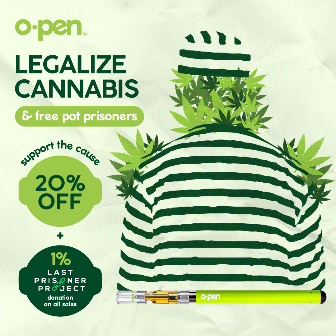 SimplyPureMJ's tweet photo. 💚🌿💨Your #OpenVAPE purchase today supports the Last Prisoner Project @lastprisonerprj while saving you 2⃣0⃣% on all @OpenVAPE cartridges, disposables and batteries!
#Denver #dispensary #cannabis #WarOnDrugs #SocialJustice #CannabisConvictions #GreenWednesday #IAmAPurest💚🌿💨 https://t.co/au1rmIZY7T