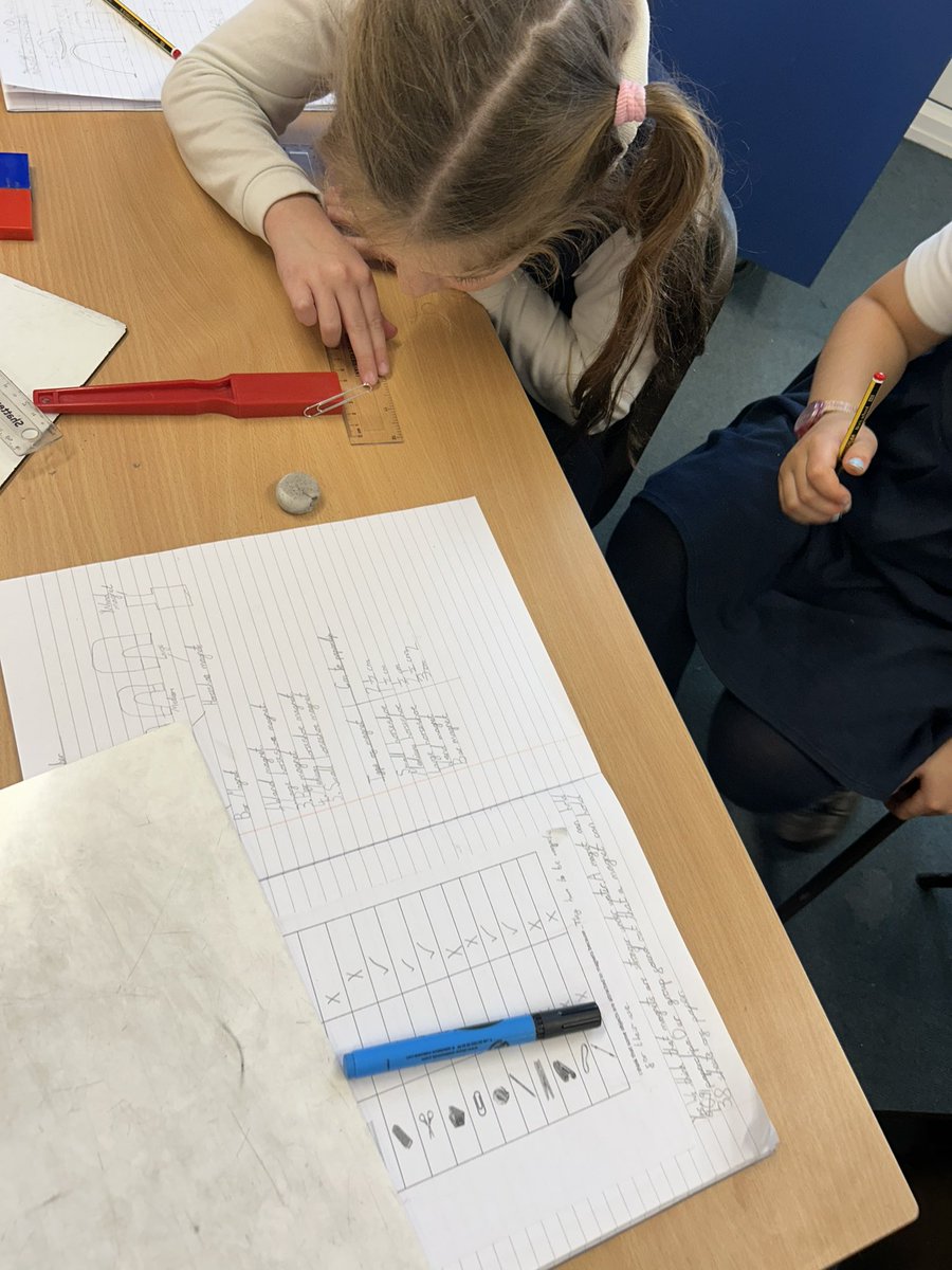Year 3 created their own investigations to test the strength of different magnets in science!