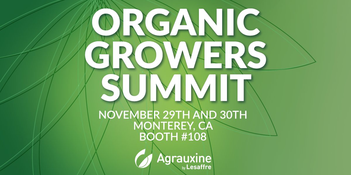AgrauxineNA's tweet photo. If you'll be attending the Organic Grower Summit in Monterey, CA next week, stop by booth #108 to say hi to our Regional Sales Manager, Shannon Pike! https://t.co/XAFRUnQ18p