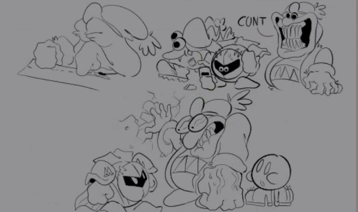 me and @marble_consumer were shitting our selves in vc while i doodled out our horrid ideas