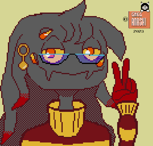 hellfireXIV's tweet photo. I am doing pixel art bust commission for $10 PayPal only. Ngl, I am struggling to pay bills and it would help me a lot. https://t.co/7OXatnhWtu