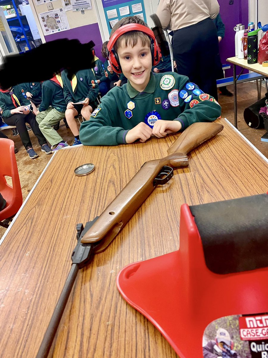 kimjDavis90's tweet photo. What a way to spend your birthday than at school and some target shooting at cubs. @pennypetersMCA @Mayflower_MCA 🥳🎉🫣🥰 https://t.co/IsXcKtJEmz
