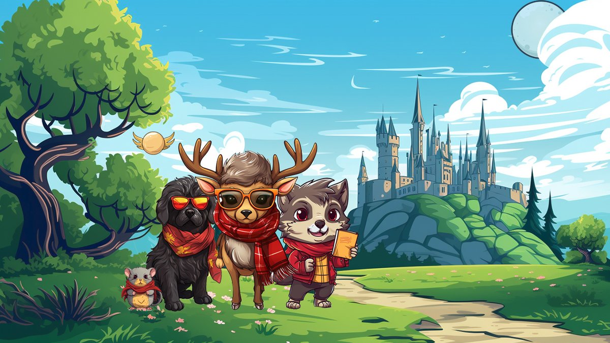 If you guys make this go viral, then I won't have spent way too much time making this image of the
PAWTER PUPPY PALS