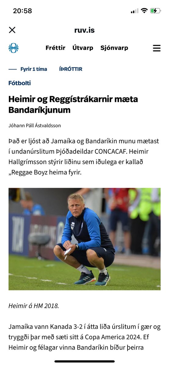 …og málfarsráðunautur <a href="/RUVfrettir/">Fréttastofa RÚV</a> saup hveljur….