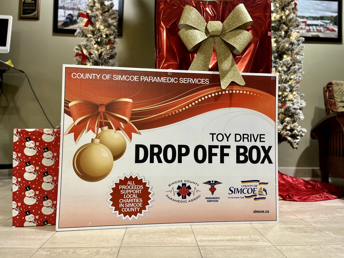 @simcoecountyPS 🚨 will be joining us at the #Stayner Tree Lighting🎄on November 30th from 5-7 PM to collect donations for their annual Food & Toy Drive. Bring your donations to be a part of the holiday magic. For event details, visit clearview.ca/events