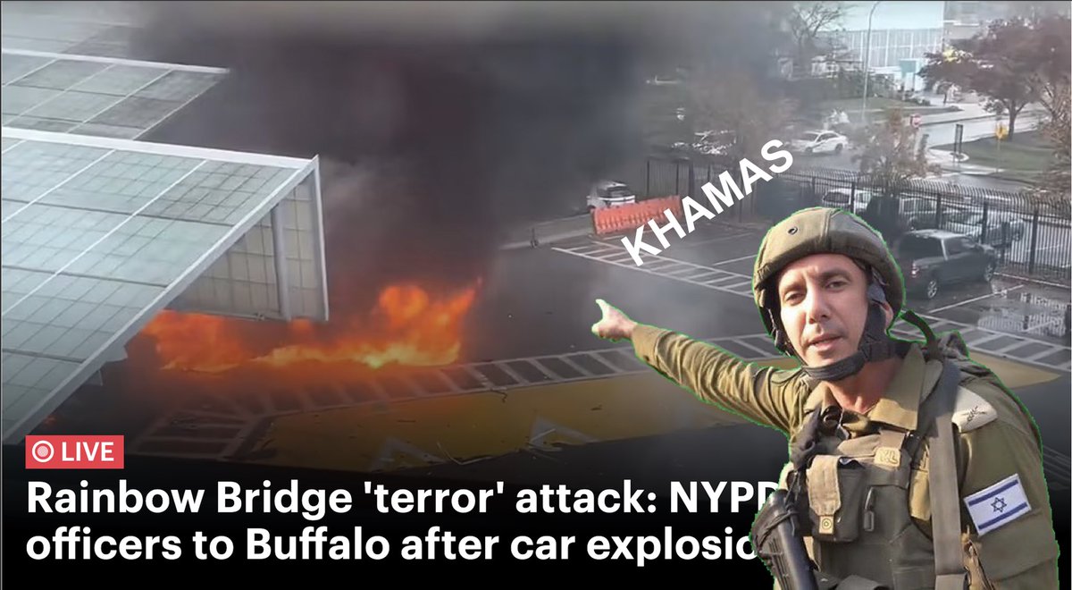 Alright i will spare you the Investigation. Here you go..
#rainbow_Bridge
#NYBuffalo
#UsaCanda
#Teeror 
#vehicleExplosion