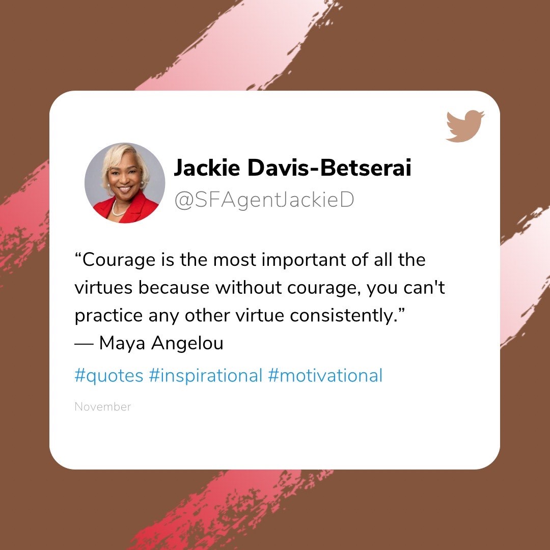 SFAgentJackieD's tweet photo. ❤️Take these words of encouragement today!

#motivation #CantonInsurance #MichiganInsurance #GreatLakes #Canton #CantonMichigan #Insurance https://t.co/Gzxj7AfJfo