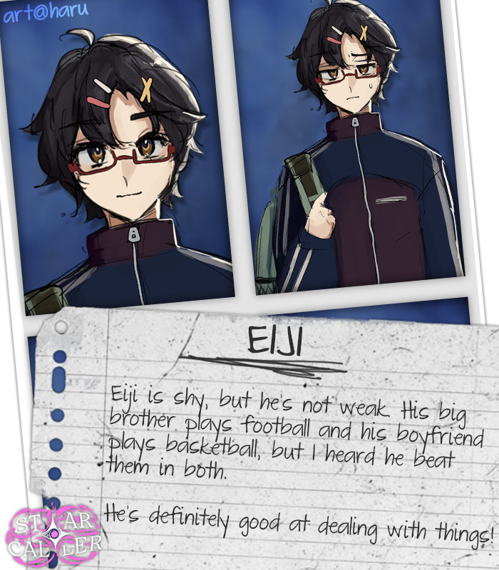 DaybreakRblx's tweet photo. "Eiji! He's so cool!"
Art - Haru | Logo - Ren https://t.co/EkzghtPEXD