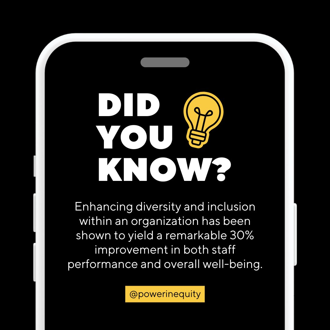 🚀Elevate your organization with a 30% boost in staff performance and well-being through diversity and inclusion! #DiversityImpact #InclusionSuccess
#CreativityUnleashed #TeamExcellence #WellbeingMatters #InclusiveCulture
#EmbraceDifferences #EqualityAtWork #DiversityAndInclusion