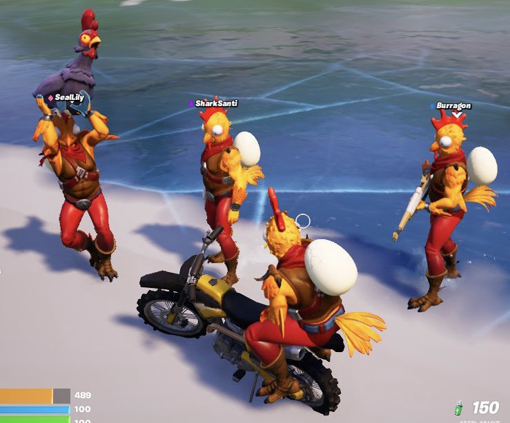 LisaColver's tweet image. Playing Fortnite with my kids