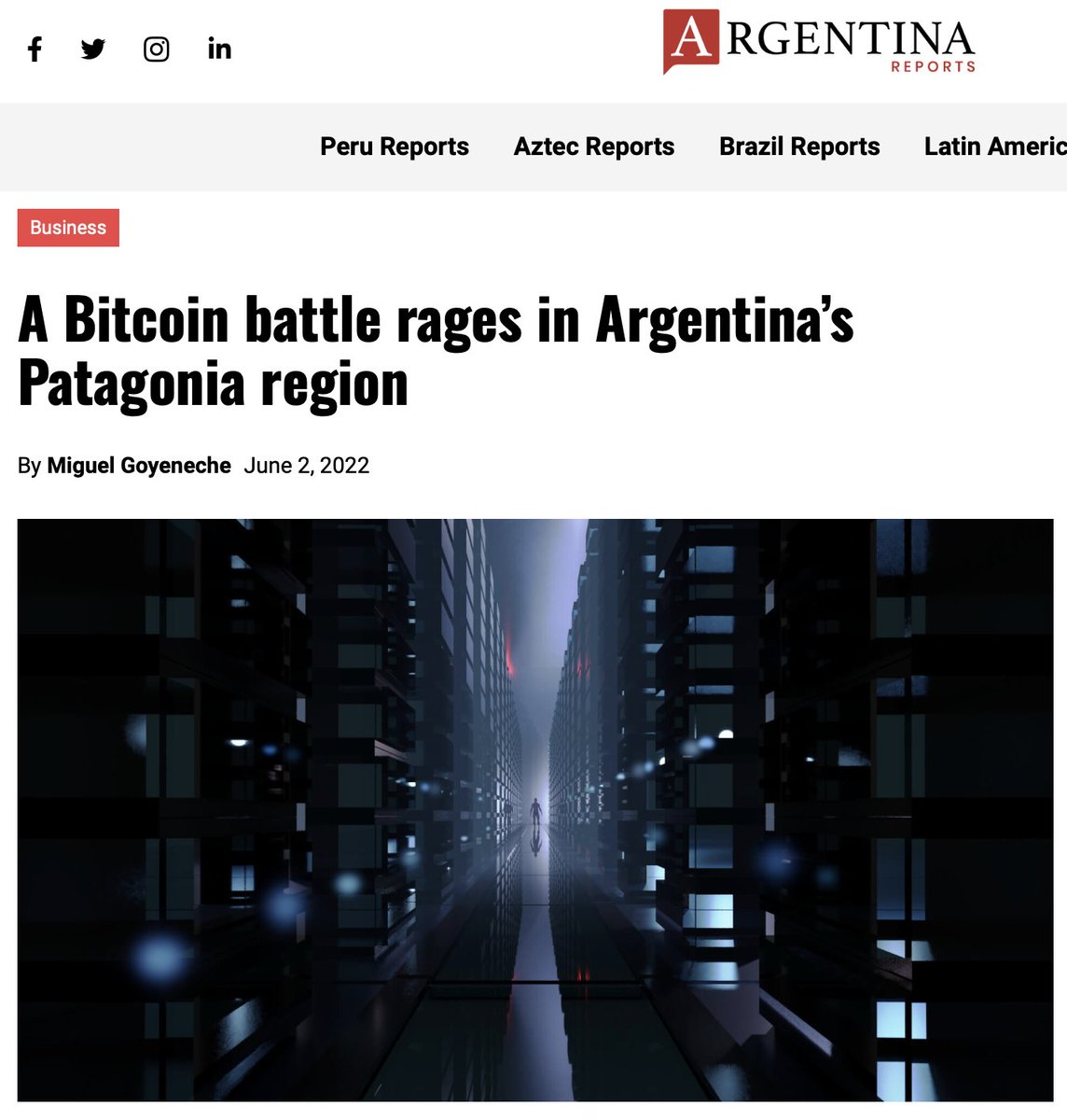 NEW: #Bitcoin mining is expanding in 🇦🇷 Argentina 🙌 British firm FMI  Minecraft plans a $45M crypto farm in Patagonia There will be no taxes to  import ASICs or anything else, thanks