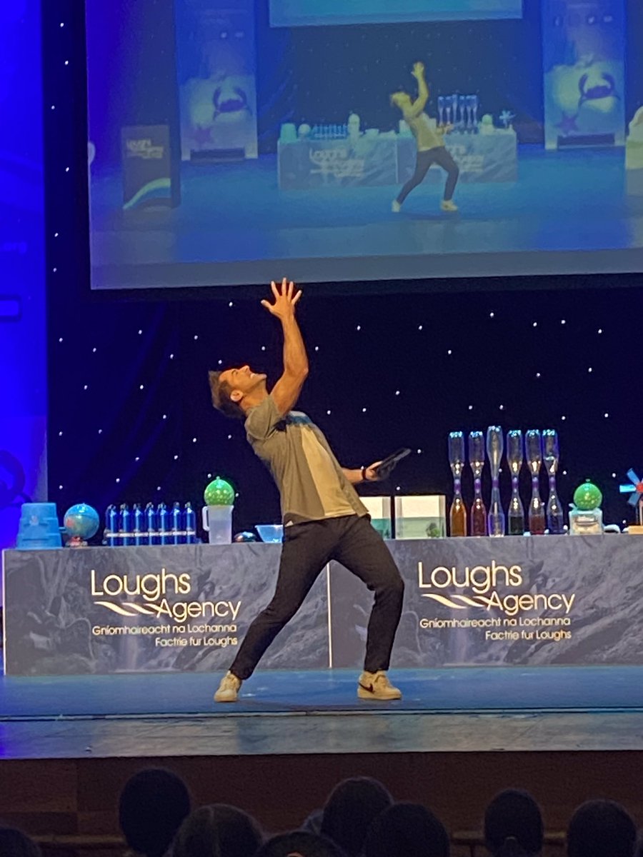 ThornhillGeo's tweet photo. Well done to Amy Mae and to Grace (8E) who took part in challenges up on the main stage. Even our own Mr. Clyde made it up on stage to participate in the teacher’s tornado race. Thanks to the Loughs Agency for a wonderful event. 👏@loughsagency @markthescienceguy @ThornhillDerry https://t.co/ggVixfhsrs
