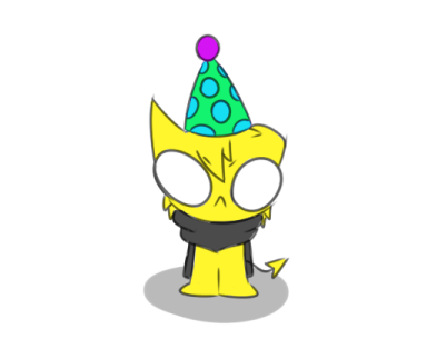 Eeee! I couldn't draw my berthdey art yet! Oh well, have this. I'm free to draw now