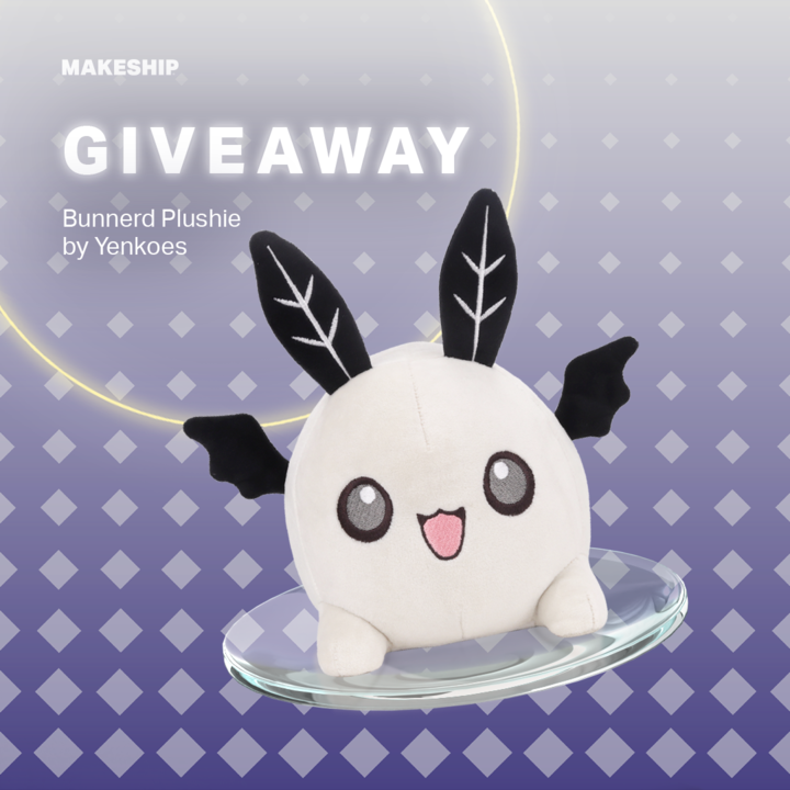 ✨It's FLUFF giveaway time guys! ✨

You can win 1 of 2 Bunnerd Plushies that will be given away! 💙 🐰🐰🐰

To participate you just need to:
• Follow @makeship and <a href="/yenkoes/">yenko イェンコ ✦ 🐰 | Dokomi 10E14</a> 
• Retweet this post!

Giveaway ends in 48 hours, GOOD LUCK! 🩷✨