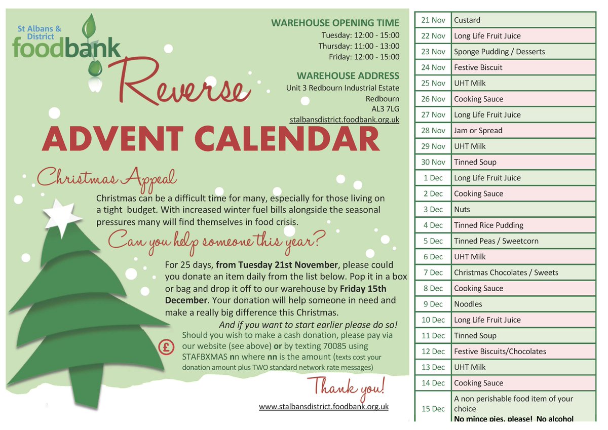 DAY 2 - Join us in our Reverse Advent Calendar challenge this holiday season. Let's turn tradition into transformation! Instead of taking, let's give back each day by adding an item to our "calendar". Every contribution counts. #CostOfLivingCrisis  ow.ly/tbBJ50Q9mSn