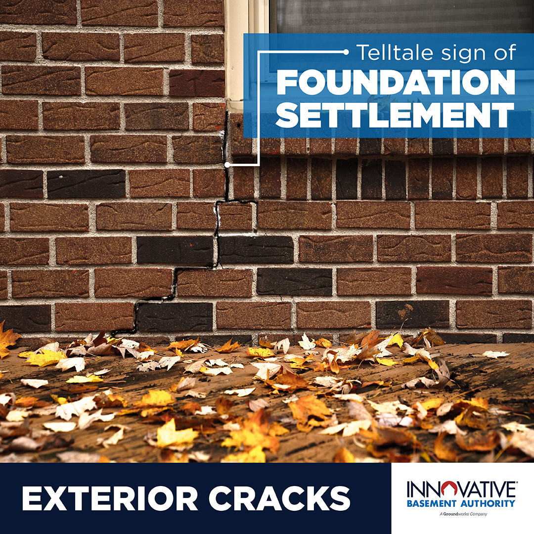 innovbasement's tweet photo. Exterior cracks starting to appear around your home? Cracks near windows are often a sign of foundation settlement.

#FoundationRepair #HomeImprovement #HomeBuild #ExteriorCracks https://t.co/z6OYBsTHXl